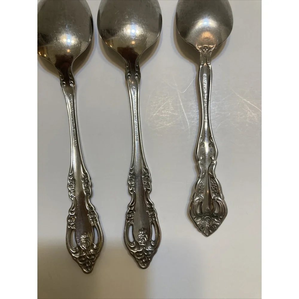 Oneida Community BRAHMS Glossy Stainless Set Of 3 Spoons
